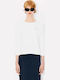 Constellation Women's Cotton Long Sleeve Floral White Top