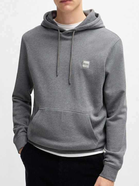 Boss Sweatshirt with Hood Gray