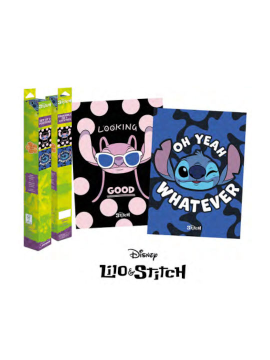 Lilo & Stitch Stitch & Angel Set 2 Posters 52x38cm