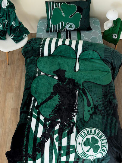 Palamaiki Blanket Fleece Panathinaikos Green 160x220cm