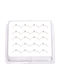 Nose Hoop Earring Silver 925 Rhinestones Glue Type 1.5 Mm