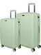 Cardinal Koffer Hart Türkis Maximale Höhe 68cm mit 4 Räder Set 2 Stück