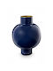 Pip Studio Metallvase Blau 31,5 cm x 42 cm