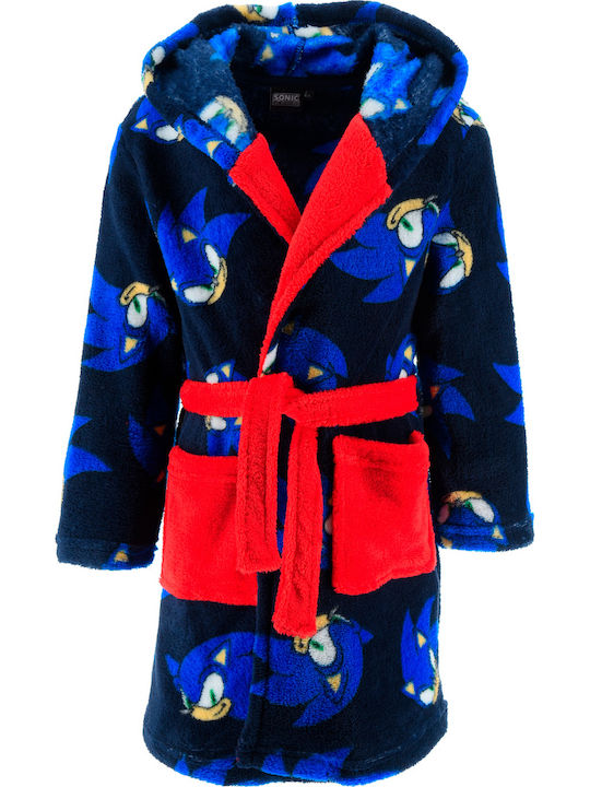 Superheroes Halat pentru copii De iarnă Fleece Blue-red Sonic
