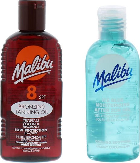 Malibu Tanning Oil Spf8 200ml + After Sun Gel 100ml