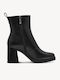 Leder Stiefeletten Damen Schwarz