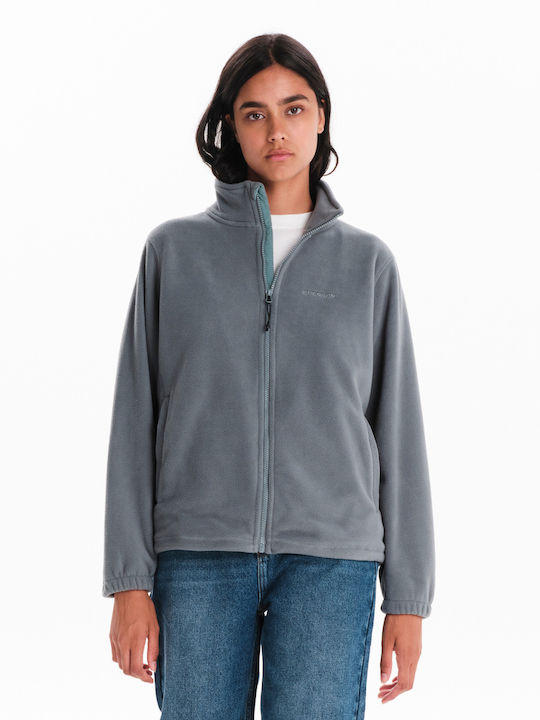 Emerson Women's Cardigan with Zipper Gray