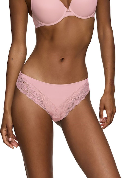 Triumph Lovely Micro Tai Γυναικείο Slip Ροζ Απαλό