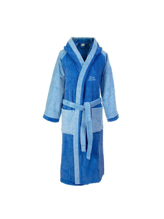 Dimcol 4020 Bathrobe with Hood Dark Blue 450gr/m²