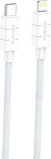 Foneng USB-C to Lightning Cable 27W Λευκό 1.2m