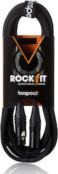 Bespeco XLR Cable XLR Male - XLR Female Black 3m RKMB300R