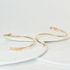 Christening Charm Handcuff Metal Gold 50 Pieces