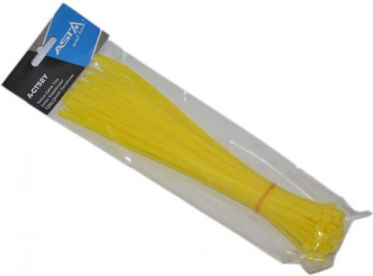 Satra Satra Kabelbinder Kunststoff 250mmx5mm in Gelbe Farbe (50 Stück) (A-CT52Y)