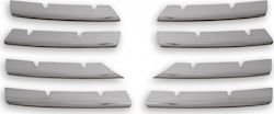 Set 8 ornamente din oțel inoxidabil compatibile cu grila VW Passat B6 2005-2010 Set 8 ornamente din oțel inoxidabil compatibile cu grila VW Passat B6 2005-2010