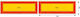 Set 2 Reflective Plates 565x196mm Aluminum Rr 70.01 Hico