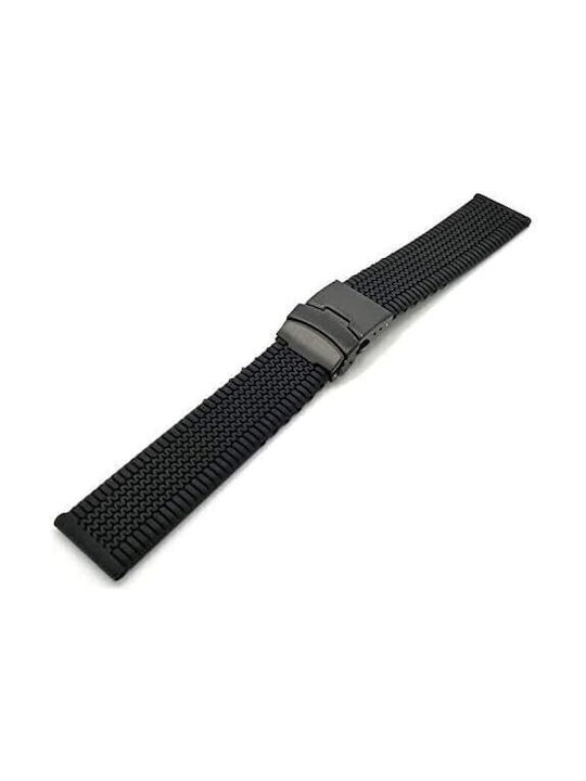 Rubber Strap Black 24mm