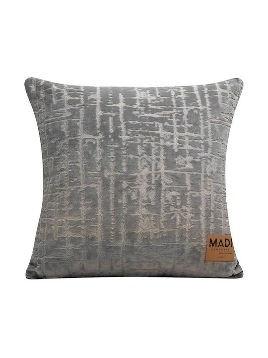 Madi Διακοσμητική Μαξιλαροθήκη Savanna Grey 45x45εκ.
