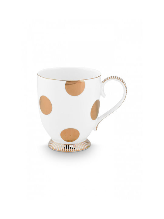 PiP Studio Delight Κούπα από Πορσελάνη Χρυσή 350ml