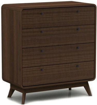 Denton Wooden Chest of Drawers Walnut 80x39x112cm