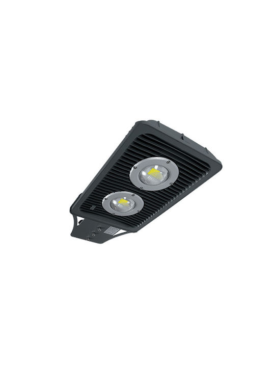 Elmark Outdoor Floor Lamp LED Road 100W with Cold White Light IP65 Black