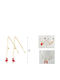 Kids Friendship Necklaces 2pcs 2 Designs Flamingo Cat Cupcake