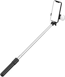 Hurtel Wh1yxs Baston pentru selfie cu Bluetooth / Telecomandă Negru