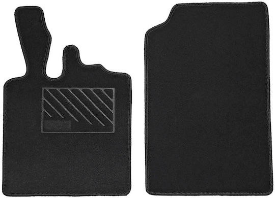 Front Mats 2pcs for Smart ForTwo 2007-2014 Gray