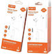 Moxom 23804 Earbuds Handsfree Headphones with Connector 3.5mm White