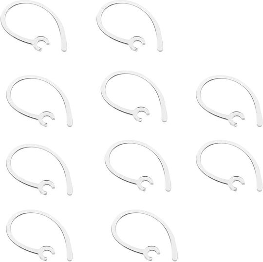 Cârlig de rezervă pentru ureche, clemă pentru cască Bluetooth, 10 bucăți, transparent