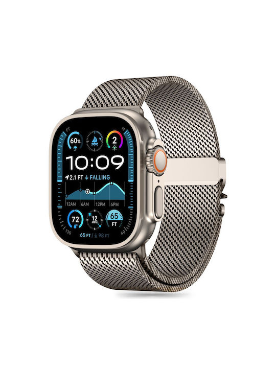 Tech-Protect Milano Strap Armband Rostfreier Stahl Silber (Apple Watch 44/45/46mm/Ultra 49mm)