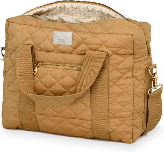 Cam Cam Copenhagen Τσάντα-Αλλαξιέρα Ώμου/Χειρός Honey Μπεζ 39x13εκ.