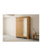 Double Door Wardrobe Denton 1276 Coffee 120x50x170cm