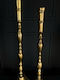 Kerzenhalter Metall in Gold Farbe 103cm 1Stück
