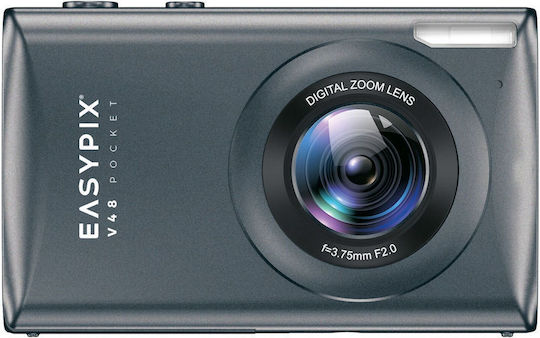 EasyPix V48 Compact Camera 8MP 4K UHD Gray