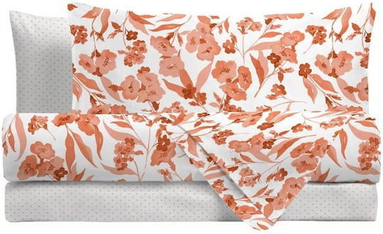Amo La Casa Sheet Sets Queen with Elastic 170x200cm. Caramel 4pcs