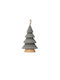 Hängender Weihnachtsbaumschmuck Grau 6x10cm