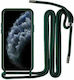Back Cover Silicon cu Curea Verde (Galaxy S24+)