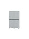 Double-Leaf Plastic Cabinet with 3 Shelves 100x40x172 cm
