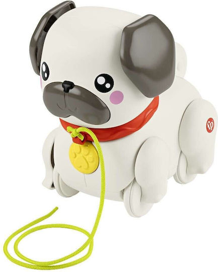 Fisher Price Συρόμενο Παιχνίδι Σκυλάκι Pug με Ήχους για 12+ Μηνών