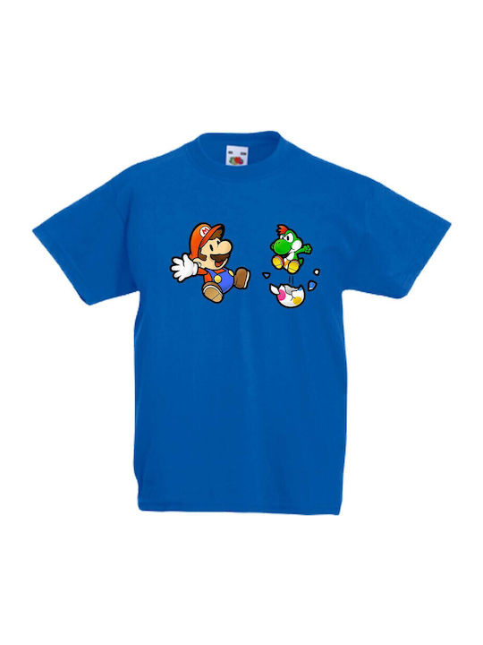 Kinder T-Shirt Tralala Super Mario 9 Blau