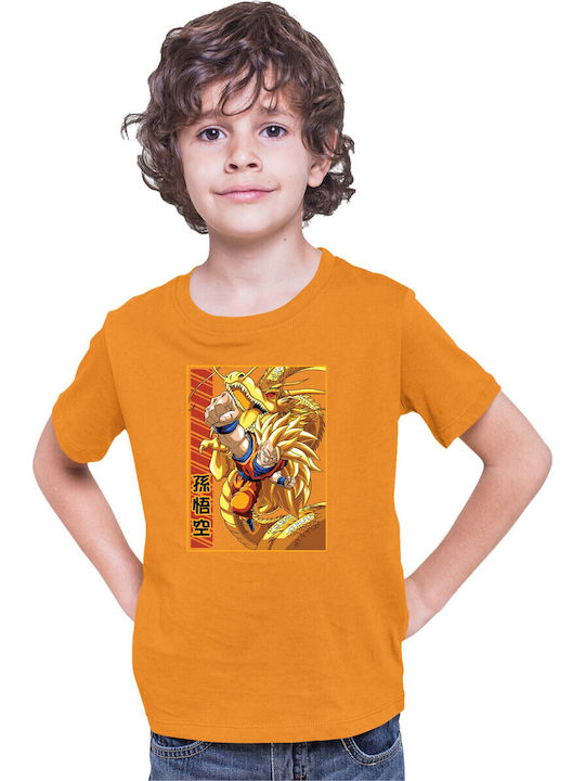 Kid T-shirt Dragon Ball Z Tralala Goku Ssj 01 O...