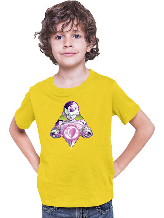 Детска тениска Dragon Ball Z Tralala Frieza 04 Жълта
