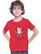 Kid T-shirt Demon Slayer Kimetsu No Yaiba Tralala Mask 01 Red