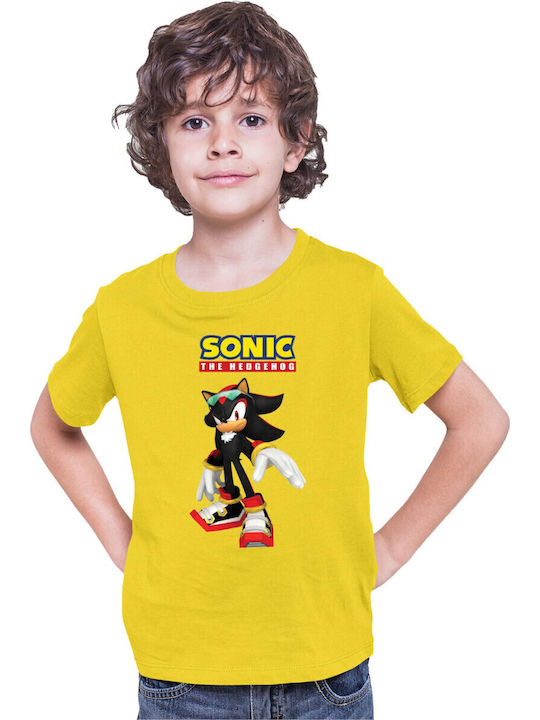 Детска тениска Sonic Hedgehog Tralala Shadow 04 Жълта