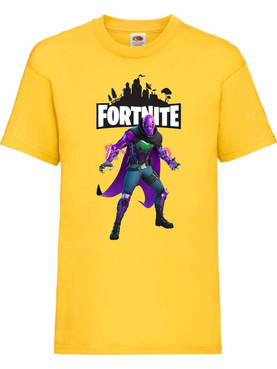 Kinder T-Shirt Epic Games Tralala Battle Royale Fortnite Prowler Gelb