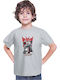 Kid T-shirt Japan Anime Manga Tralala Transformers Megatron Grey