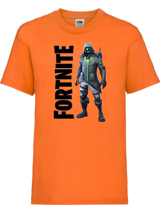 Kinder T-Shirt Epic Games Tralala Battle Royale Fortnite Archetyp Orange