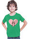 Kid T-shirt Demon Slayer Kimetsu No Yaiba Tralala Nezuko Heart Green