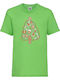 Tricou pentru copii Tralala Delicii de Crăciun Brad de Crăciun Lime