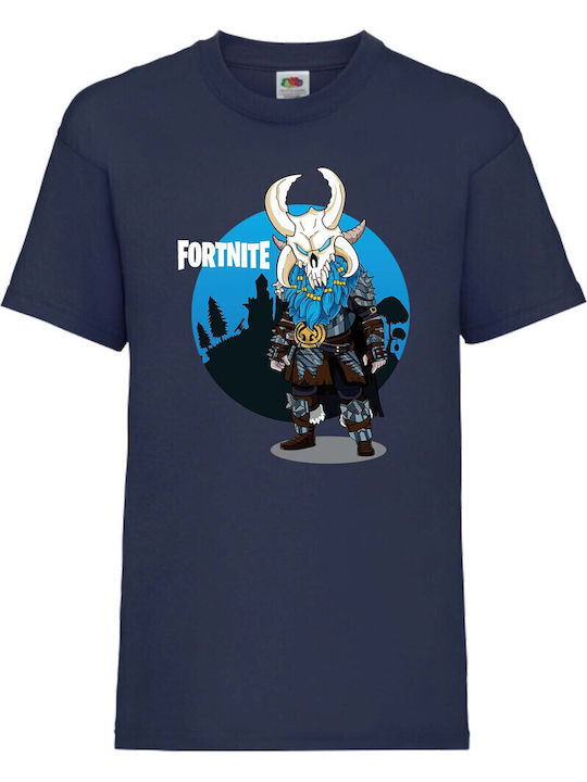 Детска тениска Epic Games Tralala Battle Royale Fortnite Ragnarok тъмносиня